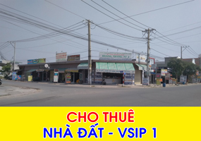 Cho thuê ki ốt Vsip 1, thuận tiện kinh doanh buôn bán